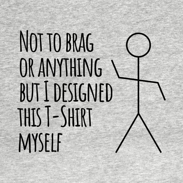 Funny Stick Figure Artist T-shirt by Spark of Geniuz